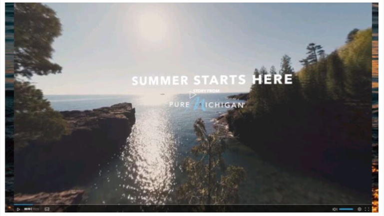 USA Today Network’s in-house studio, GET Creative, developed 360-degree/virtual reality branded content for Pure Michigan promoting travel and tourism to the state.