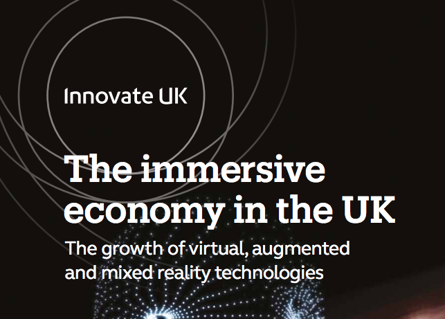 Report: The immersive economy in the UK -- the growth of VR and AR technologies