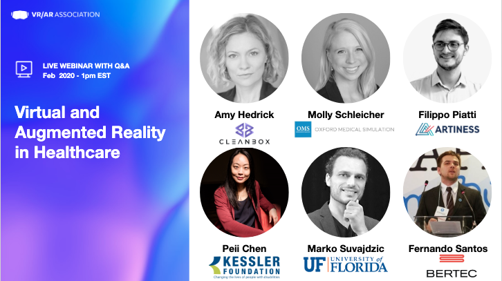 RSVP for our Healthcare Webinar with Kessler Foundation, Oxford Medical, Univ of Florida, CleanBox, Artiness