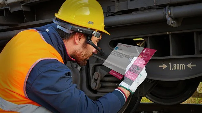 Rail Cargo Carrier powered by SPACE1 AR+AI product, which was supplied by OverIT