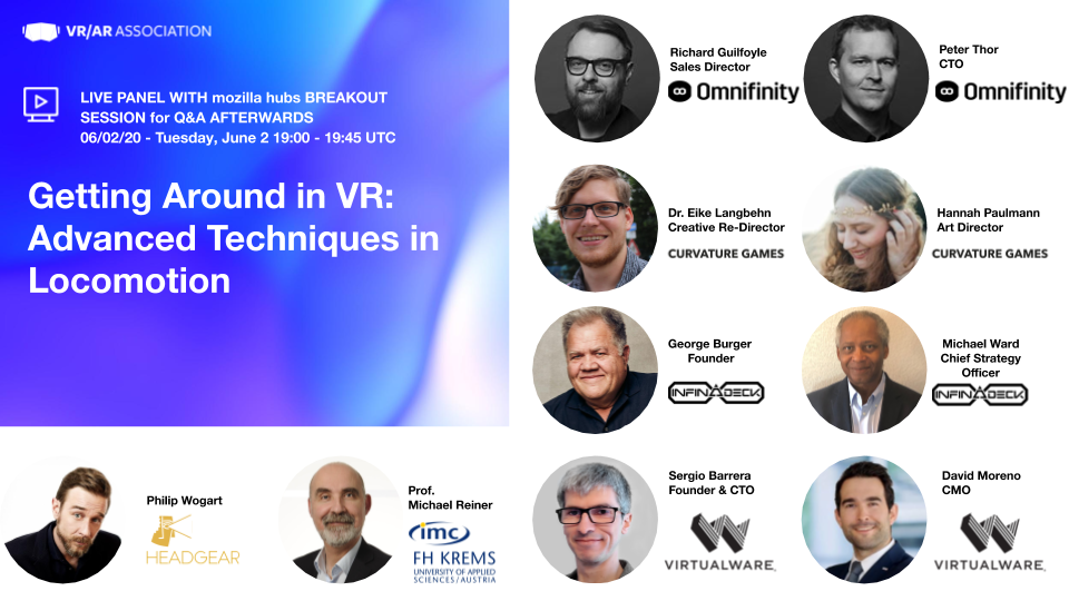 Watch the recording of our panel on "Getting Around in VR: Advanced Techniques in Locomotion"