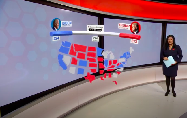 Presentation on How BBC News used real-time AR in its US election coverage (VRARA Storytelling Online Meet)