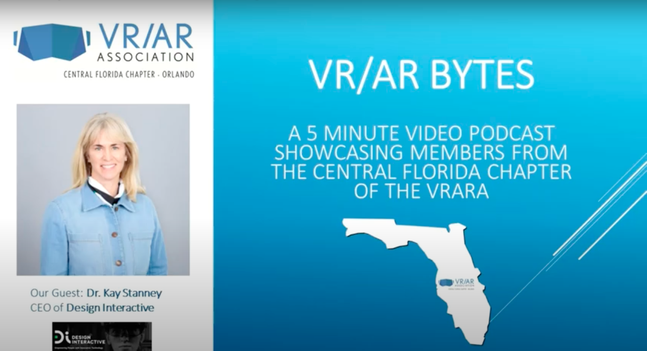 VR/AR Bytes Podcast - Dr. Kay Stanney, Founder/CEO of Design Interactive