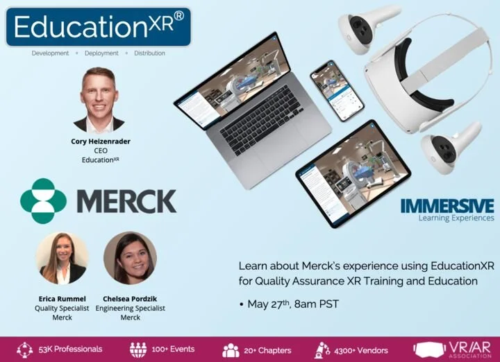 VRARA Training Online Meet - Presentation on a project with Merck