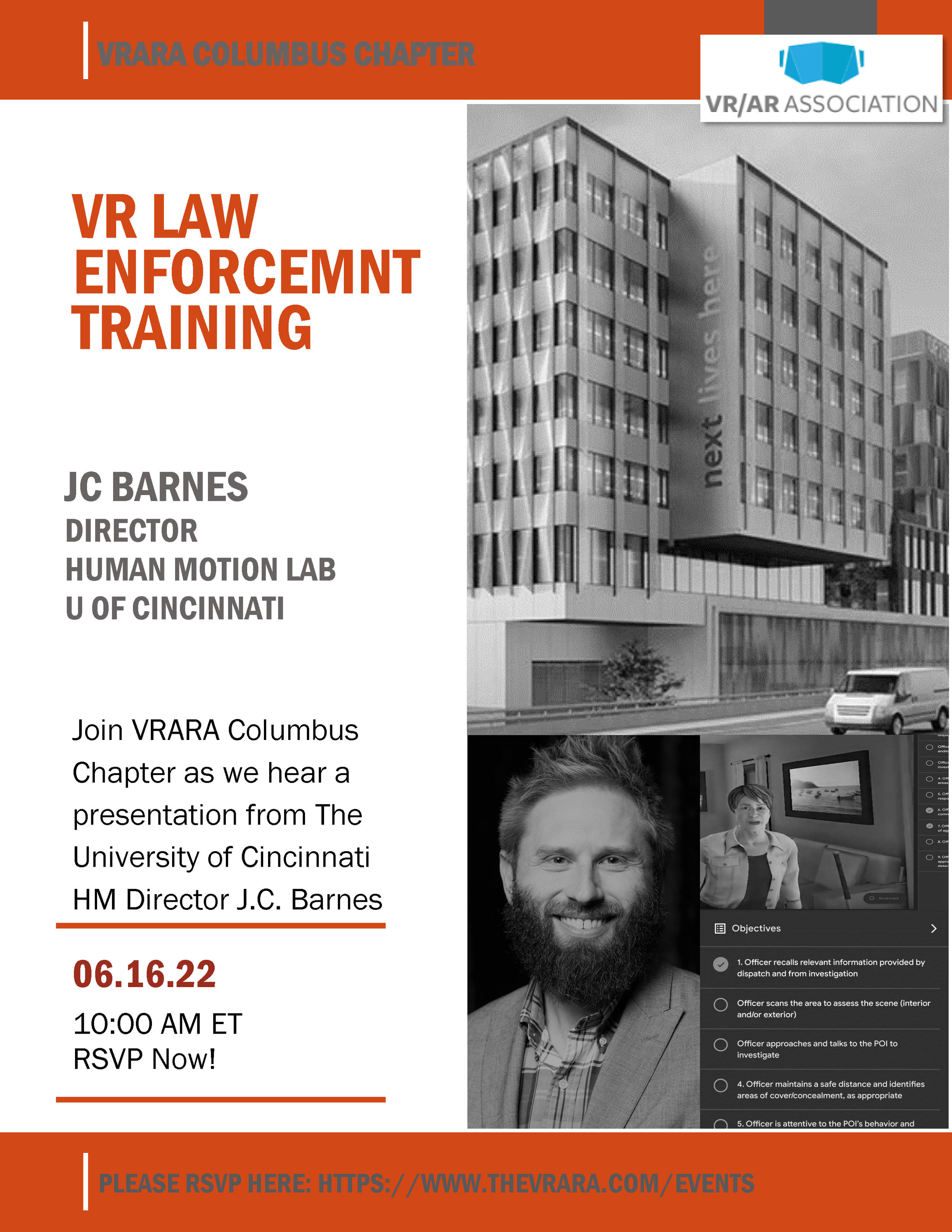 VR Law Enforcement Training (Virtual Event) #VRARA