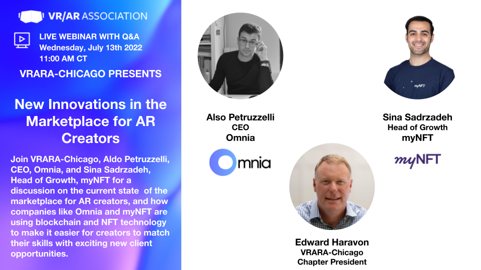New Innovations in the Marketplace for AR Creators (Virtual Event)