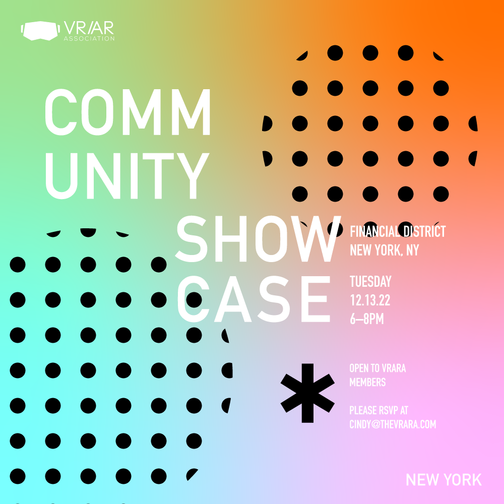 NYC VRARA Chapter Community Showcase
