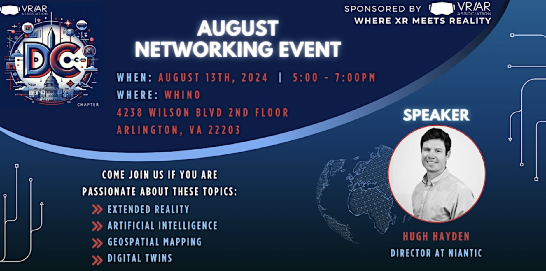 VRARA DC Chapter August Networking Event