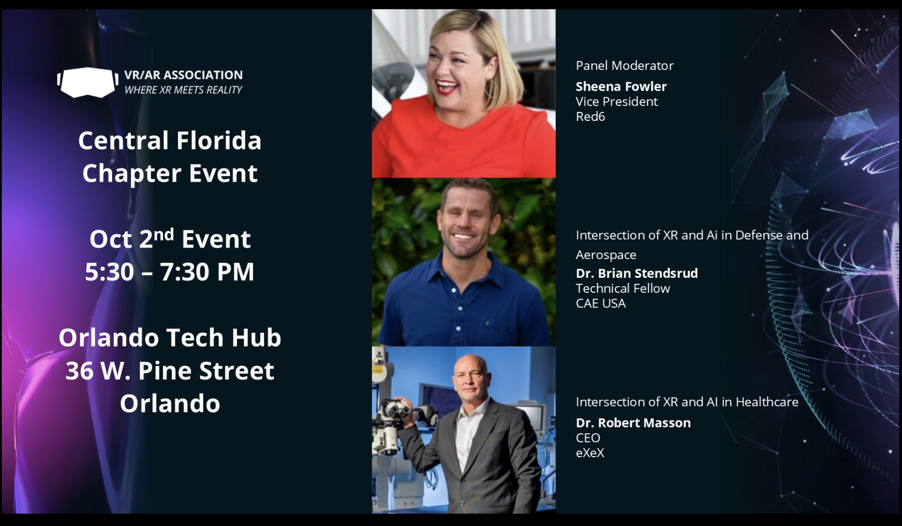 VRARA Orlando Presents: The Intersection of AI and XR Information & Networking Event