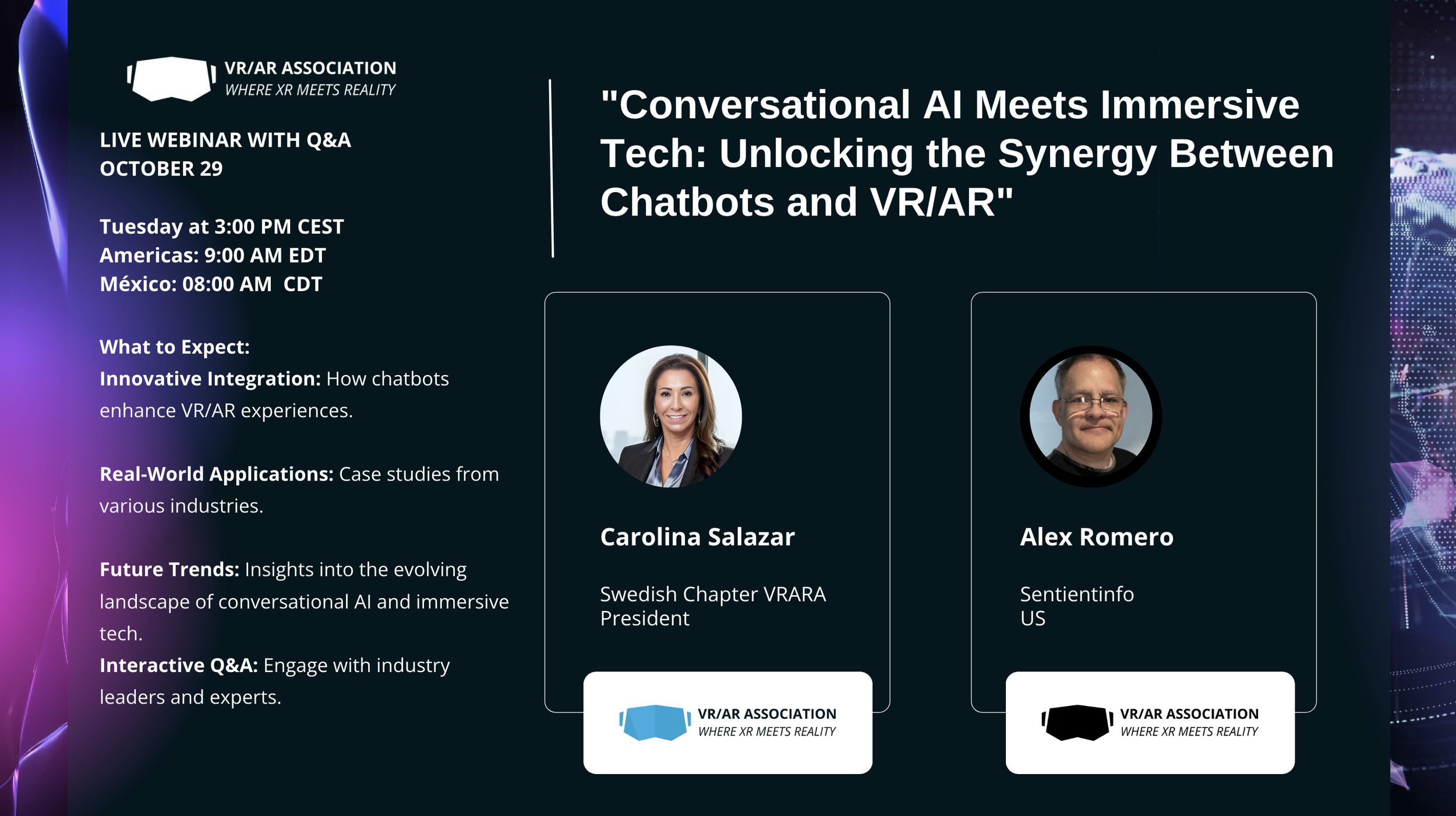 VRARA Sweden Presents: Conversational AI Meets Immersive Tech: Unlocking the Synergy Between Chat (Webinar)