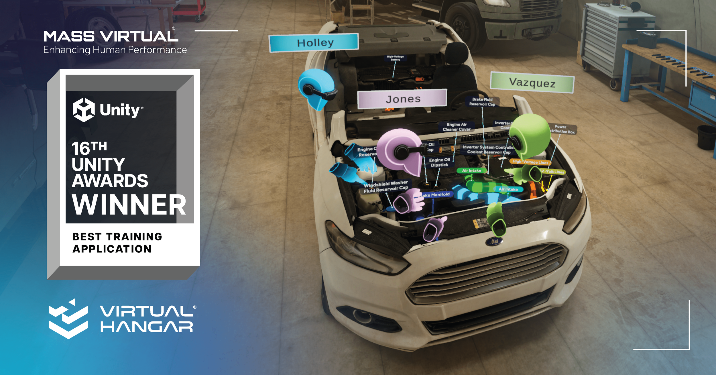VRARA Member Mass Virtual Wins Best Training Application at the 16th Unity Awards for Virtual Hangar
