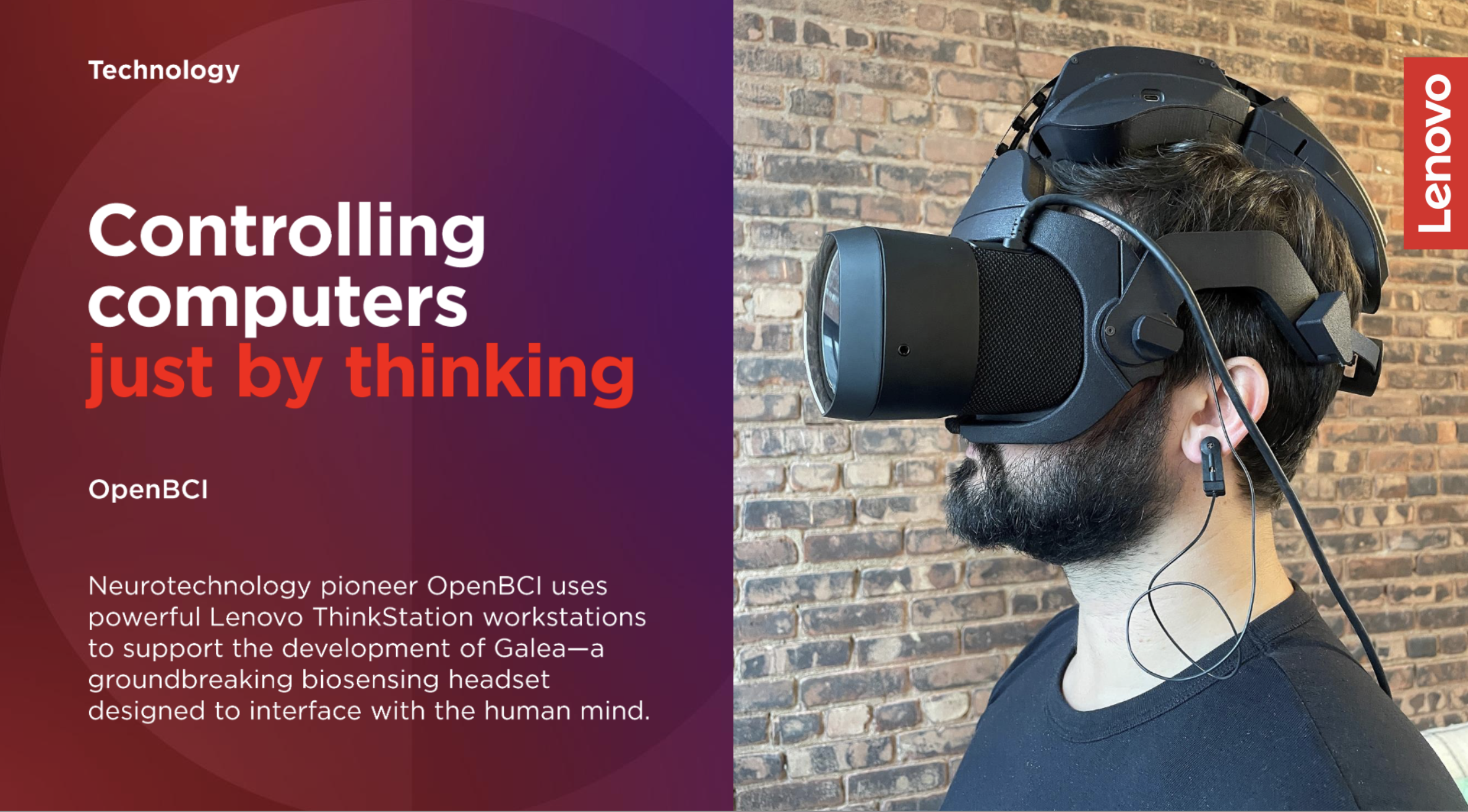 How OpenBCI is Bridging the Gap Between the Human Mind and Computers with Lenovo