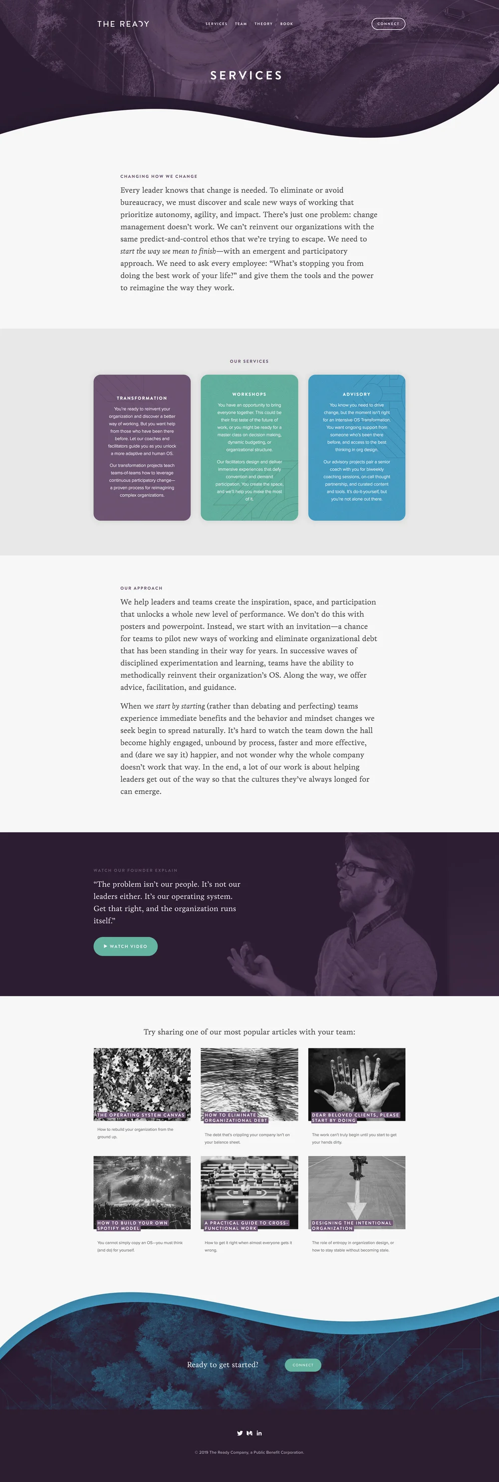 The Ready Website Design | Knapsack Creative Co.