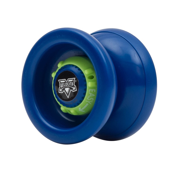 VELOCITY UPC: 689076425704 Part #: 42570 Yo-Yo of the 21 st century! The patented Velocity® is the first yoyo of its kind. By turning the Adjust-O- Matic Dials™ on each side of the yoyo, the Velocity® can be transformed from a classic up-and- down yoyo into a modern long-spin beast! This is the most versatile yoyo that you can buy!