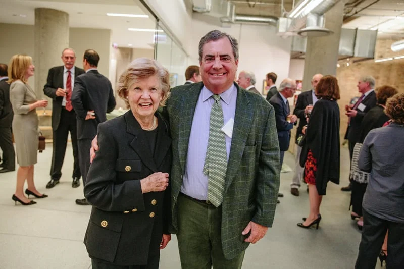 TWI Chairman of the Board Steve Ryan and his mother-in-law, Withrow Meeker, an ardent conservationist who has been part of TWI since the beginning. 