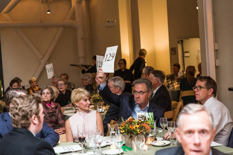 The evening's fundraising activities raised almost $150,000 for TWI's ecological restoration projects.