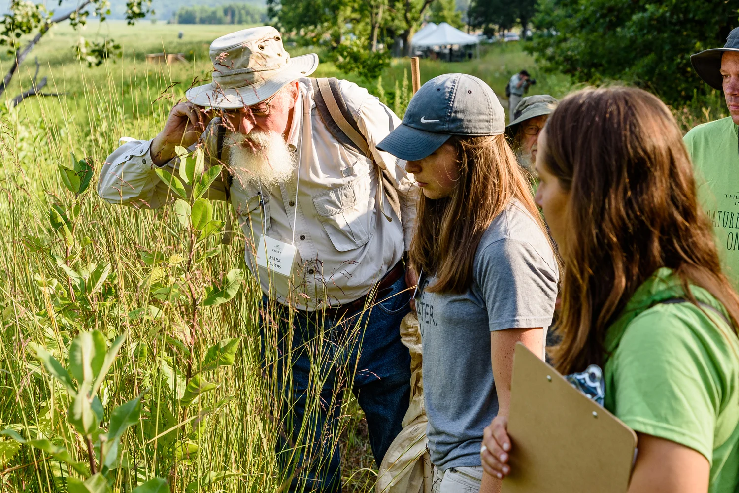 International ant expert Mark DuBois of Peoria led a guided Ant and Insect Safari as part of the Dixon Refuge BioBlitz activities. Photo by Rafi Wilkinson.