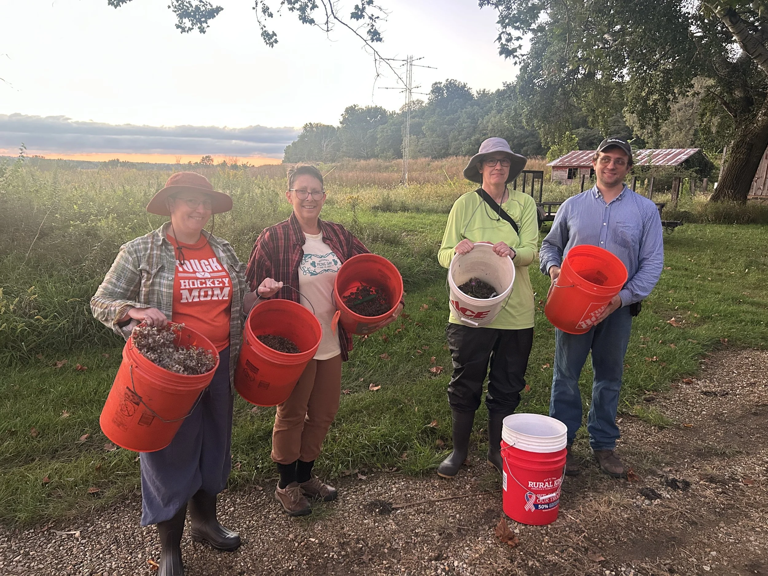 Seeds at Sunset: Volunteer Native Seed Processing at the Dixon Waterfowl Refuge