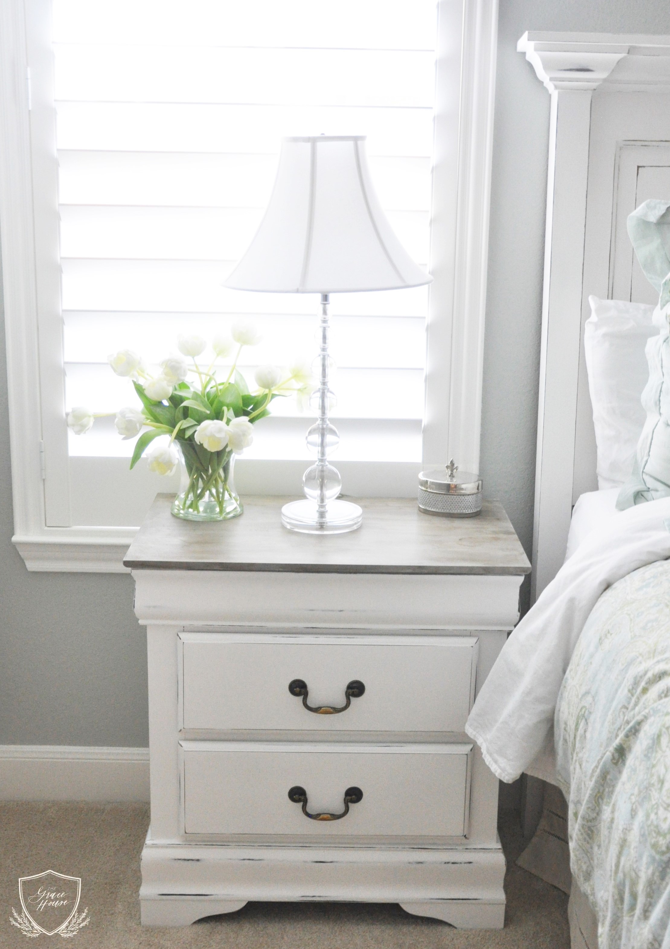 Nightstand Chalk Paint Tutorial — The Grace House