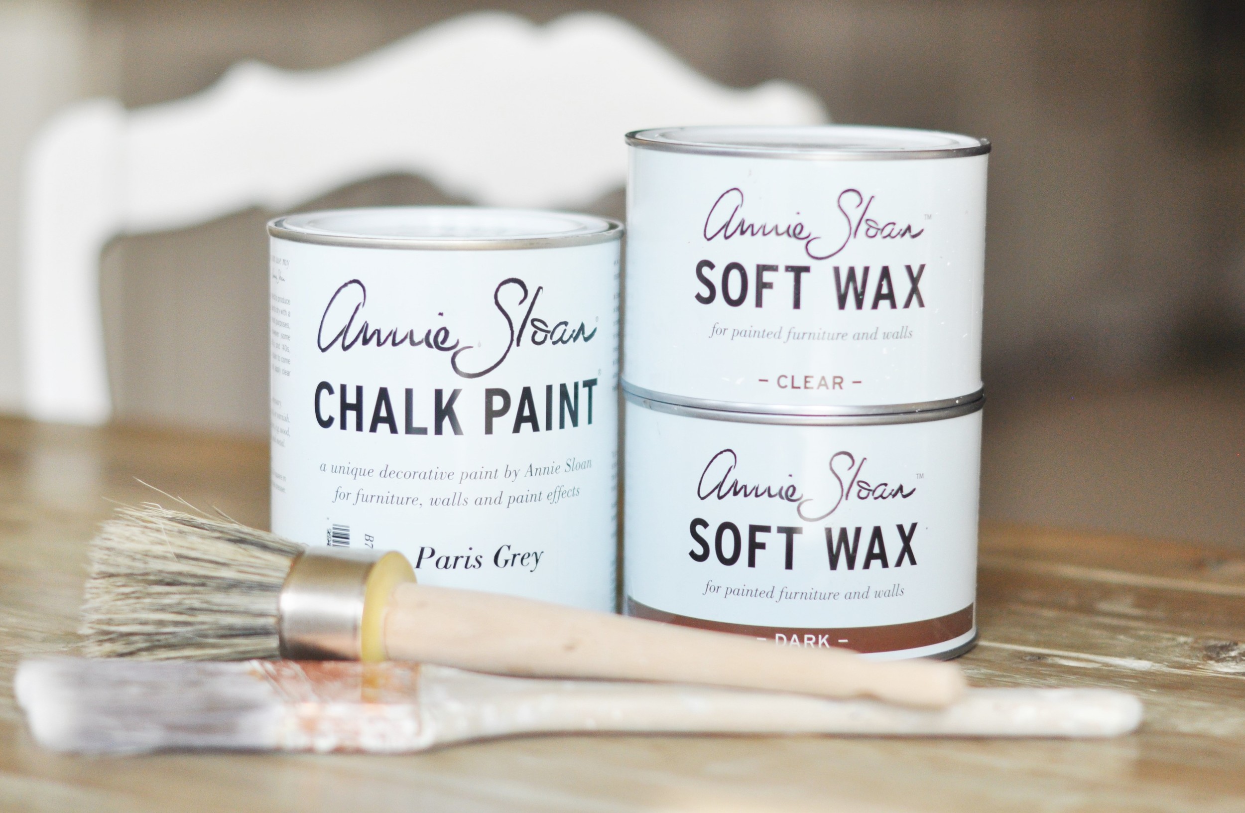 Original Chalk Paint and Wax Brush Set - Unique Handcrafted Home