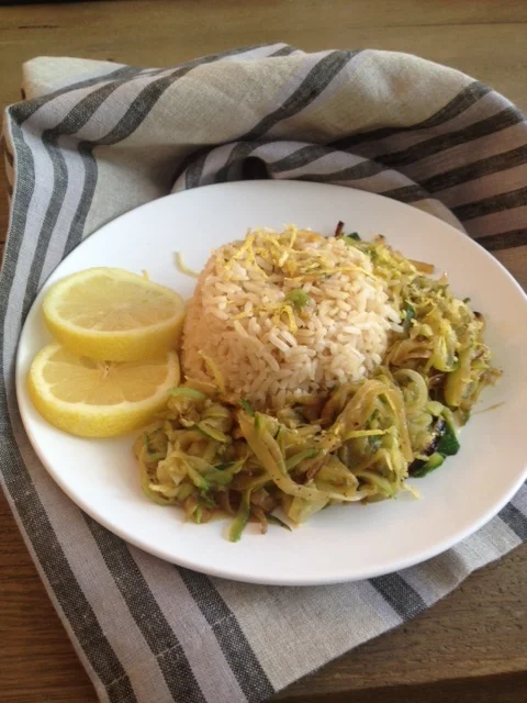 An Asian Twist to Zucchini Ribbons