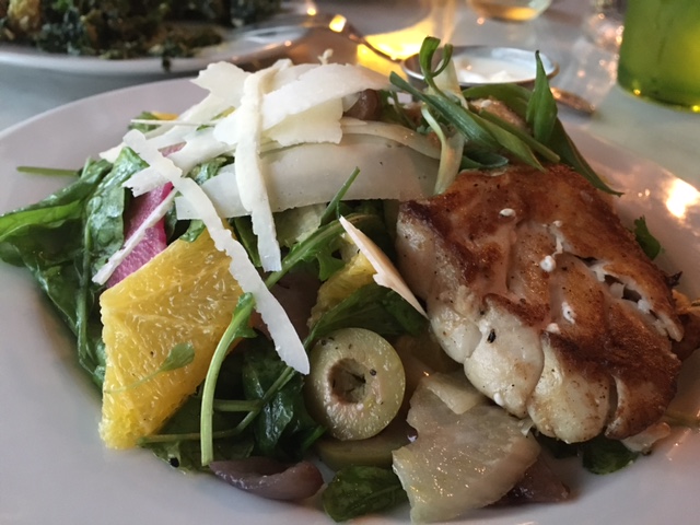 Oven Roasted Tile Fish with replacement Orange & Radish Salad
