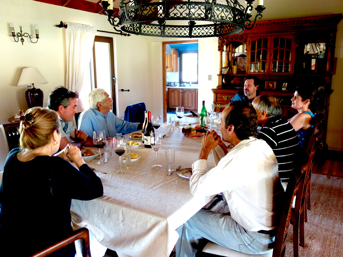 Lively dinner discussion