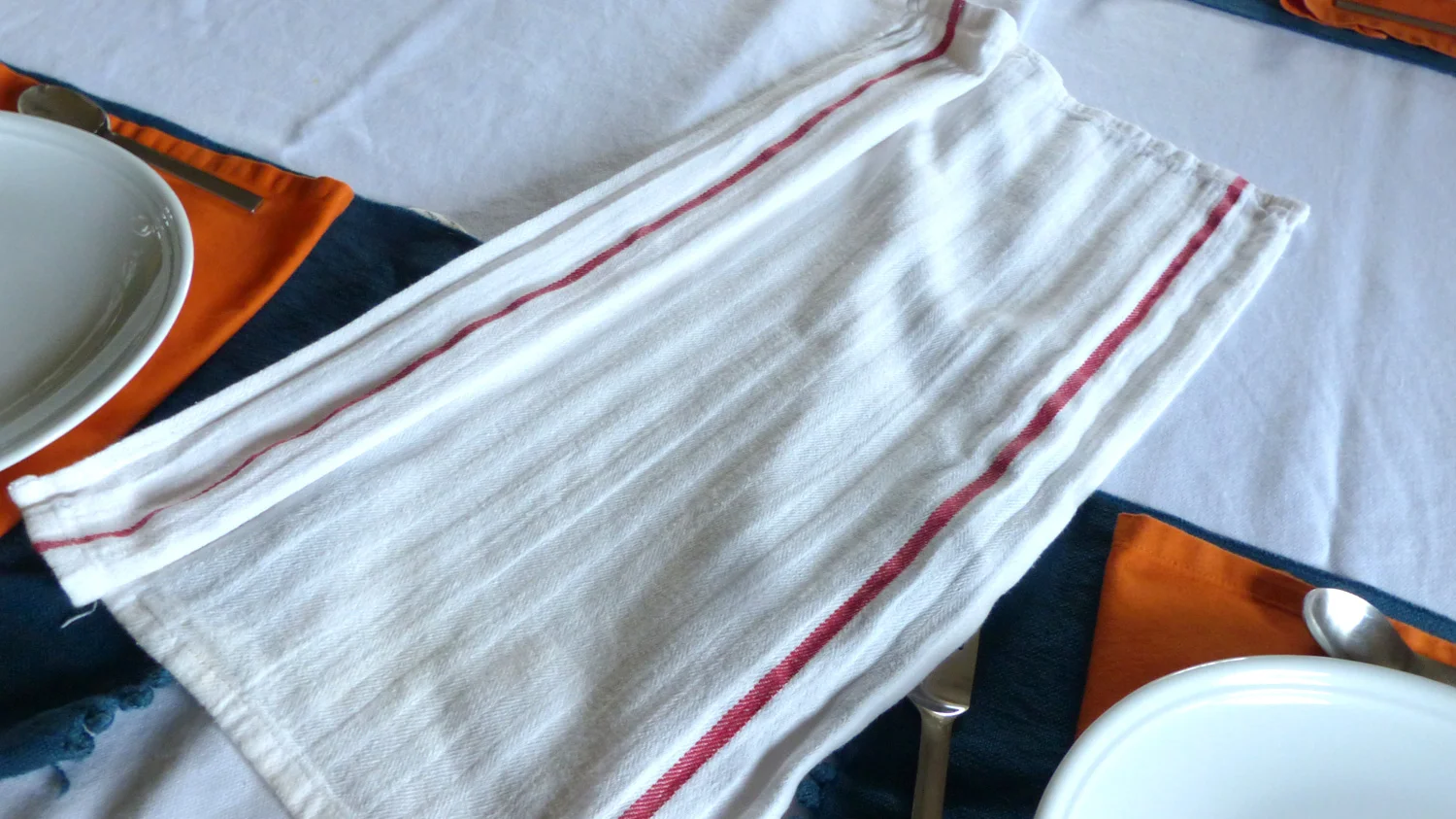 Folded in left side