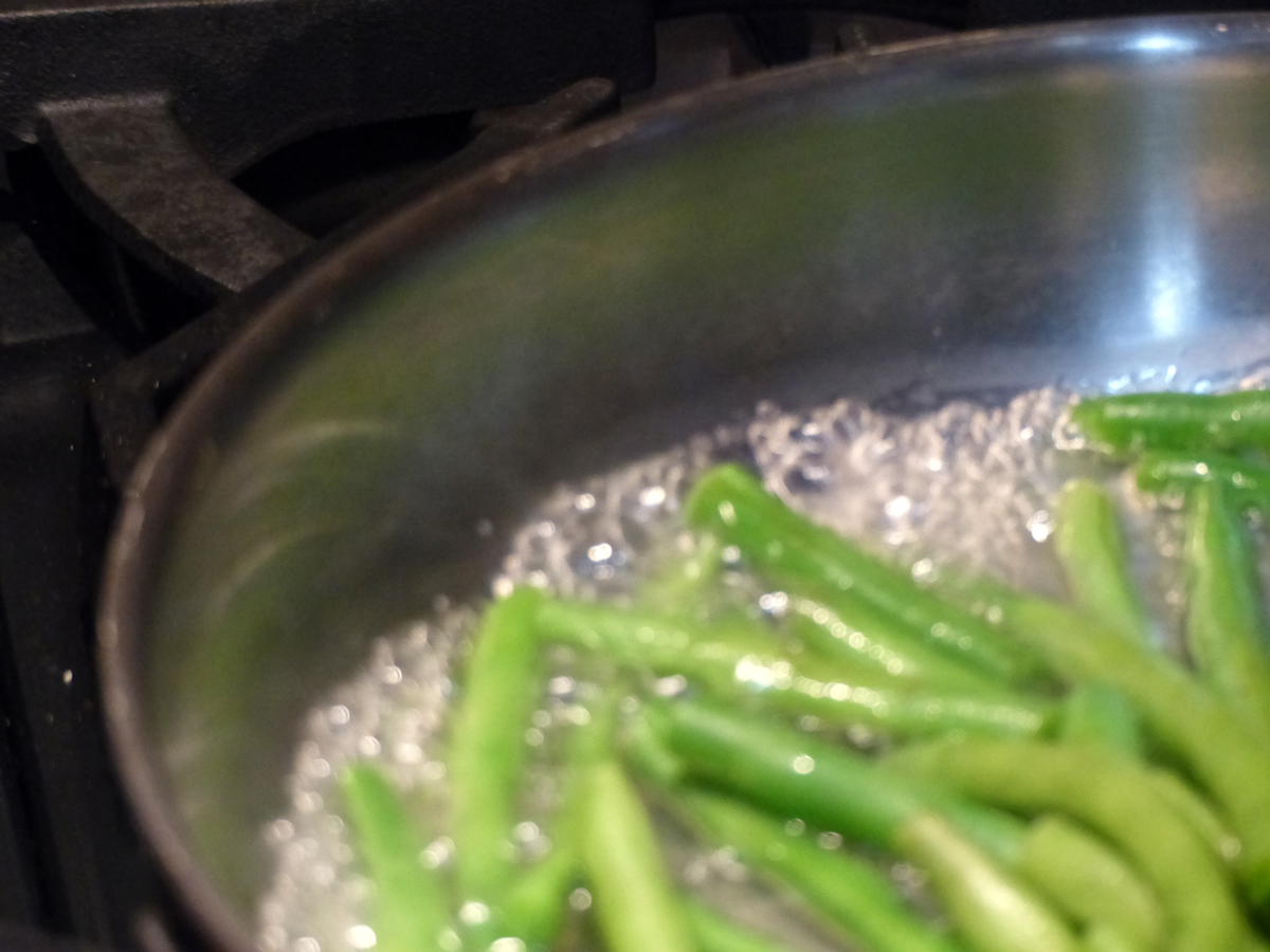String beans blanching