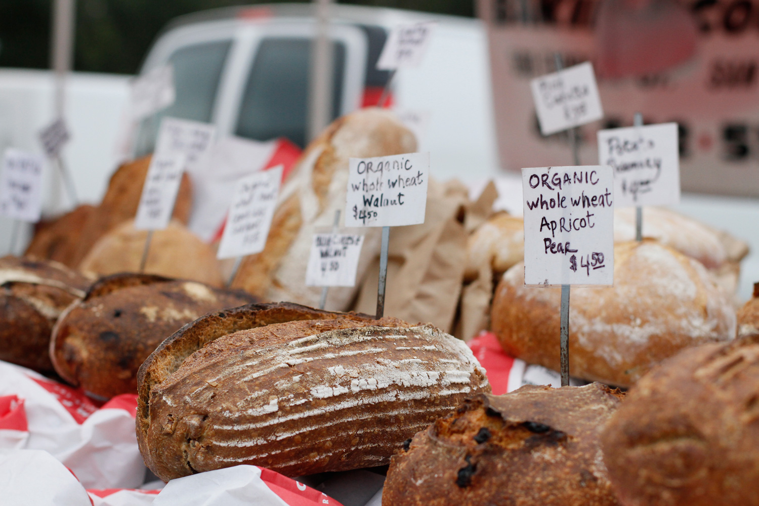 Freshly baked artisan breads/ Marin County, CA
