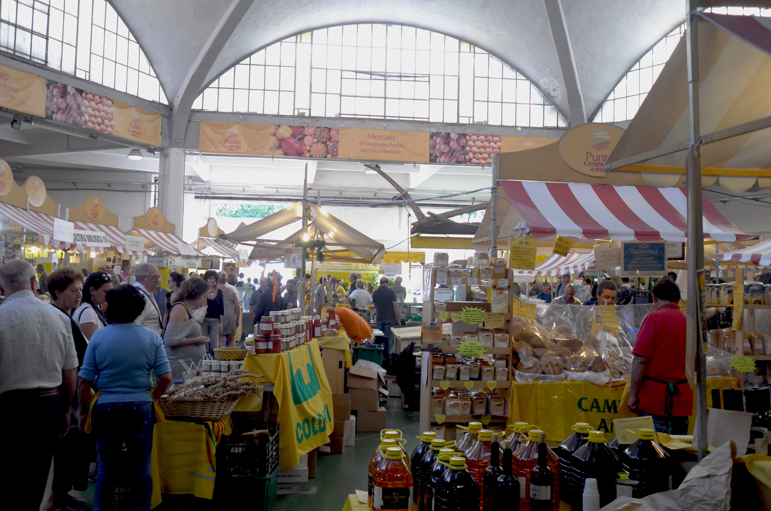Everything from locally made honey, breads, cheese, etc in the heart of Rome, Italy