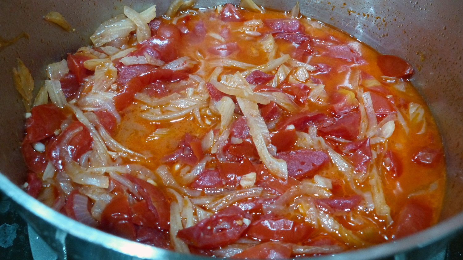 Tomatoes cooked down with vinegar, sugar & honey.