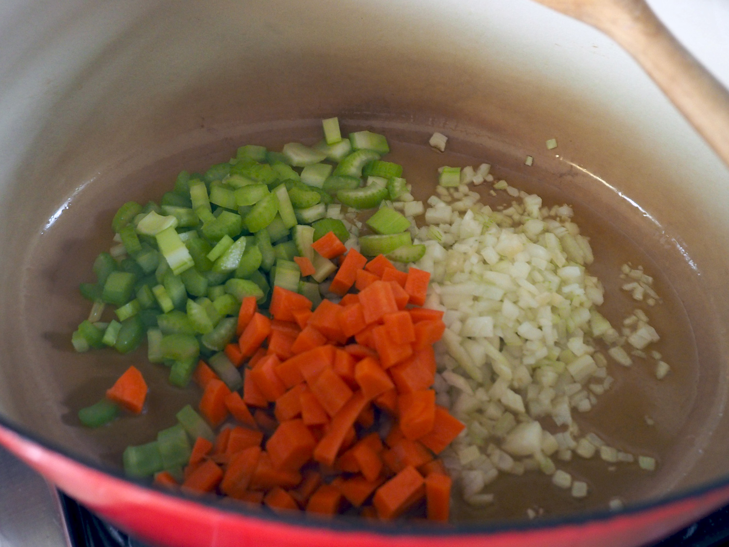 vegetables sautéing