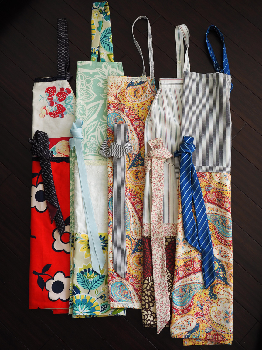 Aprons, an array of color and personality