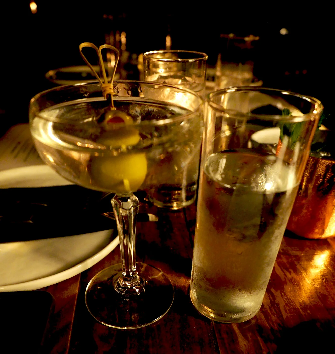 Martini, dry, shaken with olives