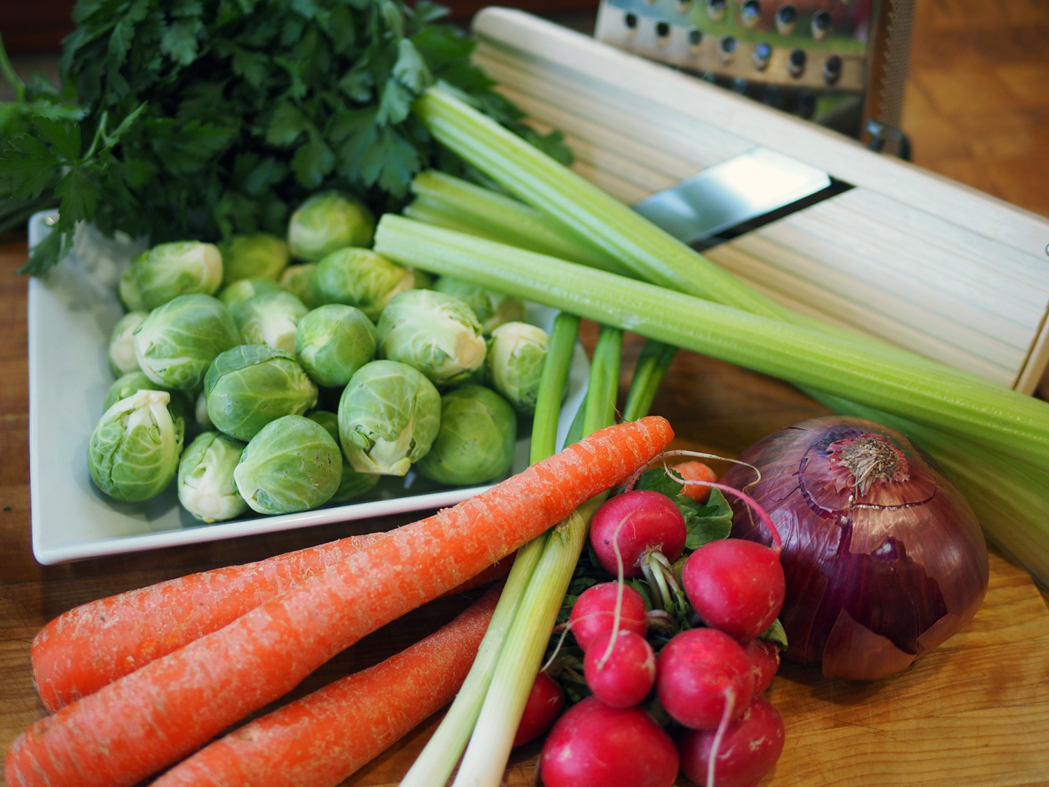 The vegetable line up