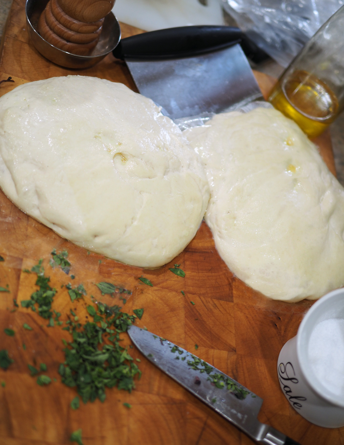 Resting, Growing, Waiting to be grilled to perfection. Fresh oregano, chopped and ready to go.
