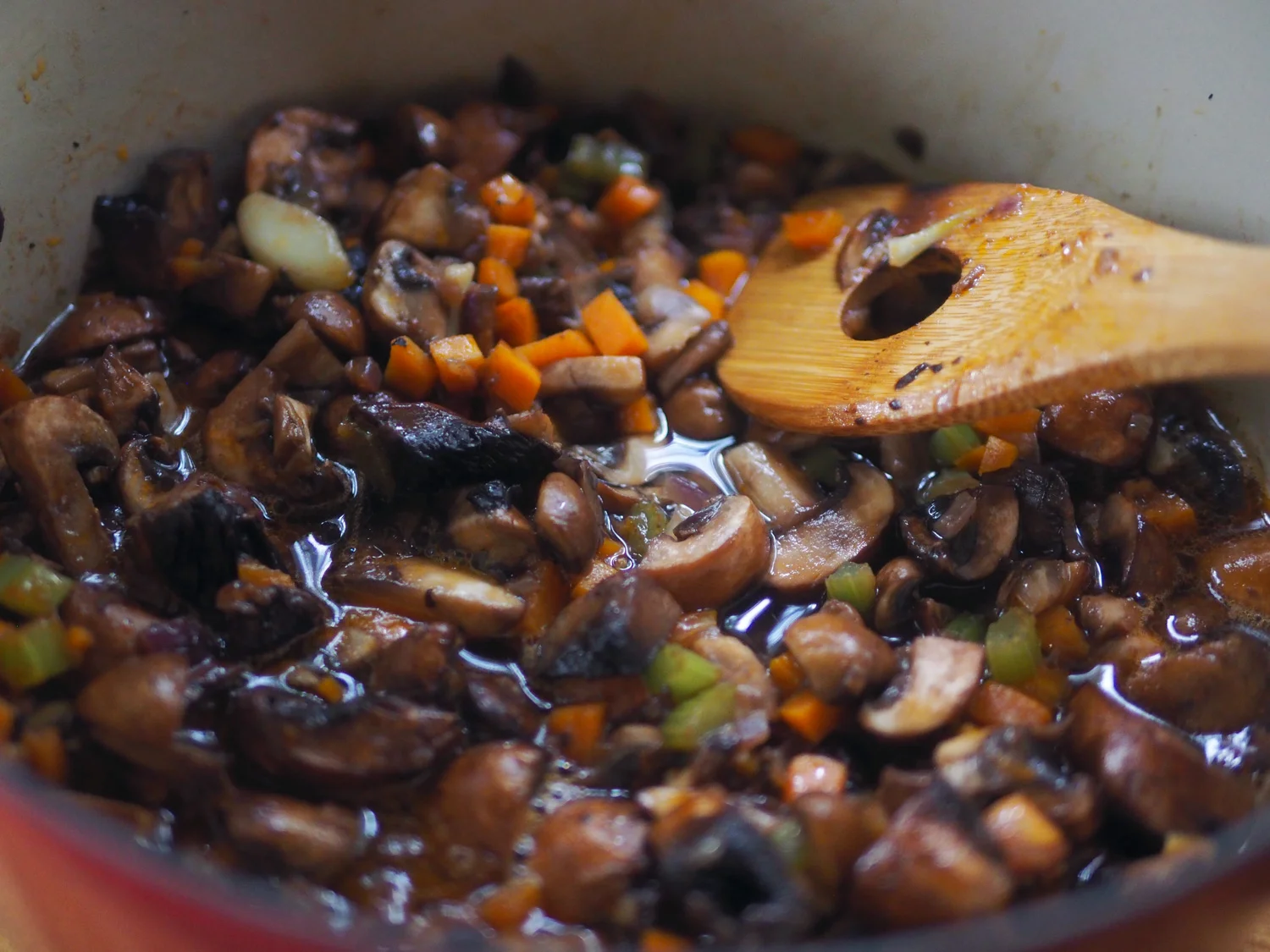This really is a pot full of mushrooms.
