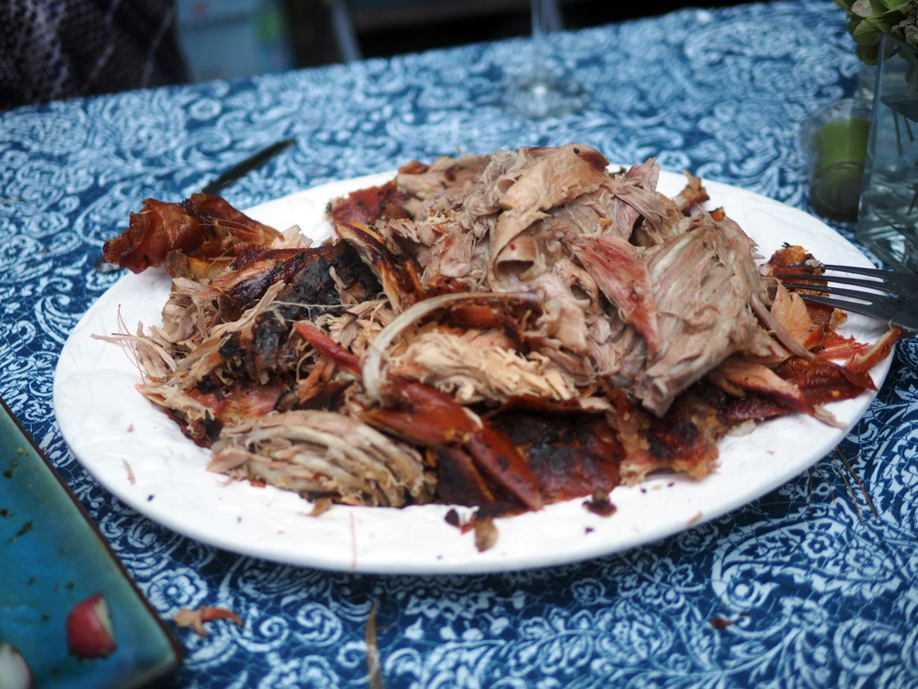 Fall off the bone tender chunks of pork.