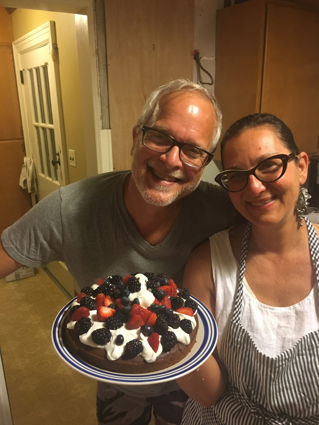 I made a gluten free cake to celebrate Carl's birthday.