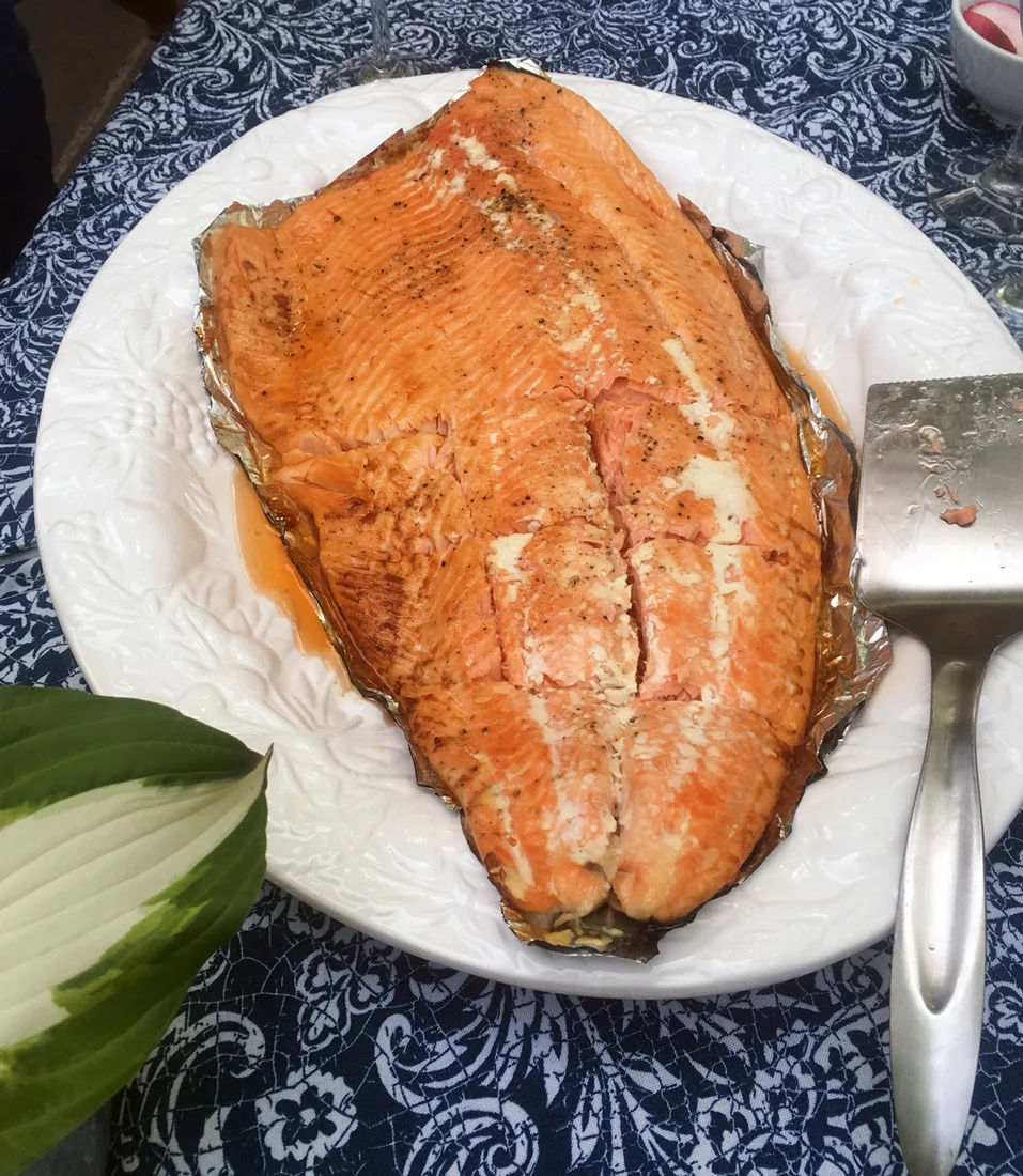Roasted Salmon is perfect for outdoor entertaining.