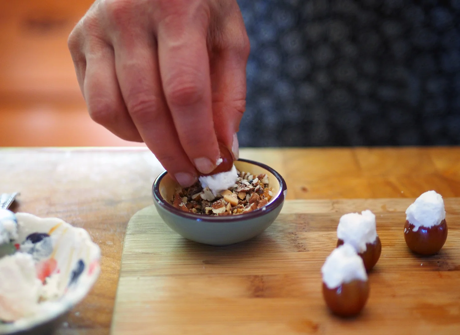 Dip right before serving.