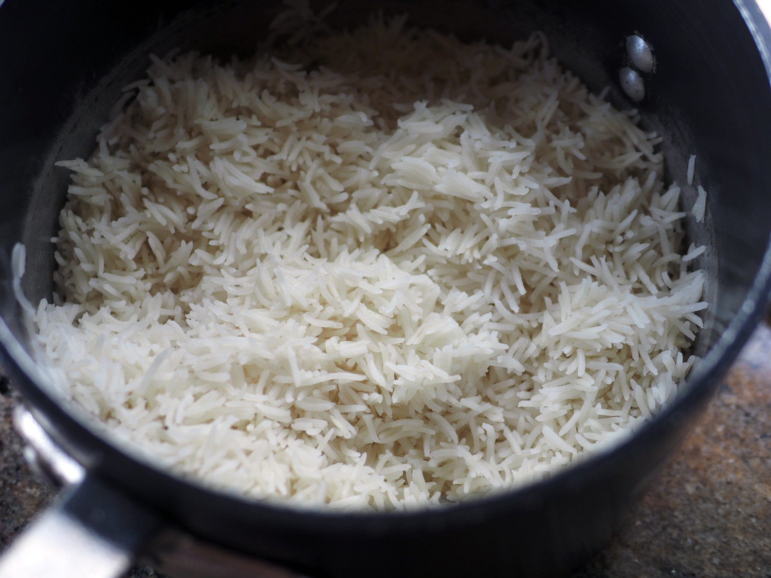 Nothing better than fluffy rice. It's begging for some accents, like scallions and cilantro.