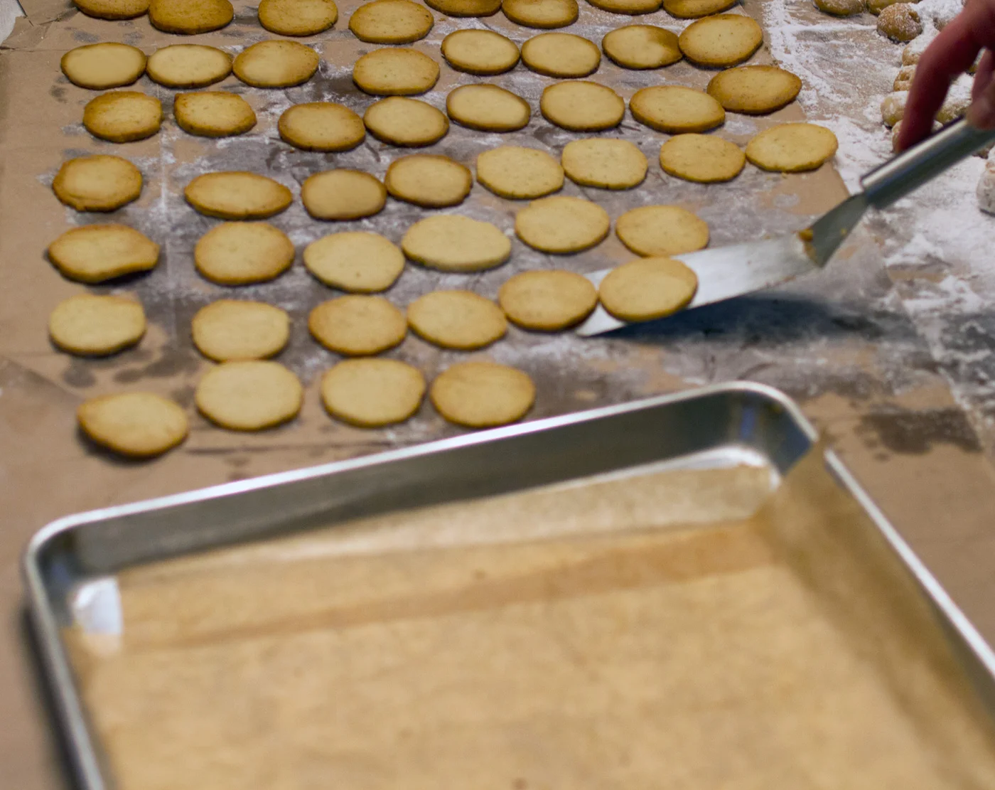 These are delicate cookies when they come out of the oven. When removing them from the pan, be gentle when placing them to cool. Photo credit: asithappens.format.com