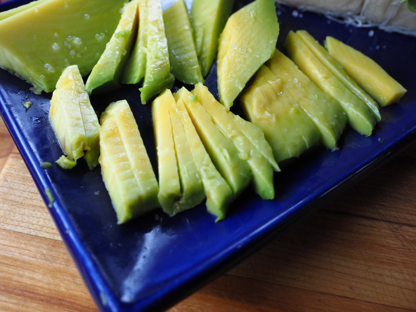 The avocado will add a creaminess to this bite.