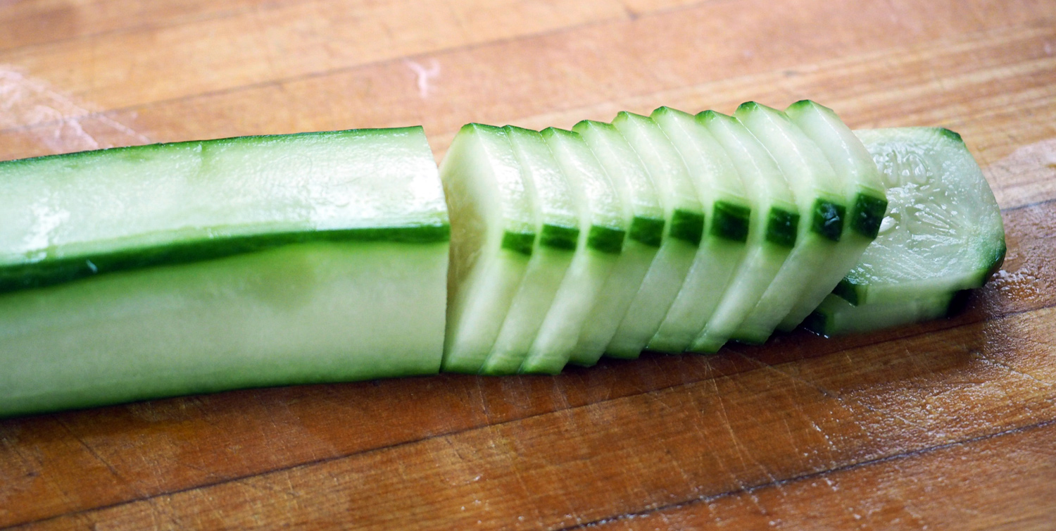 Extra cucumber, comes to the rescue of vegetarians!
