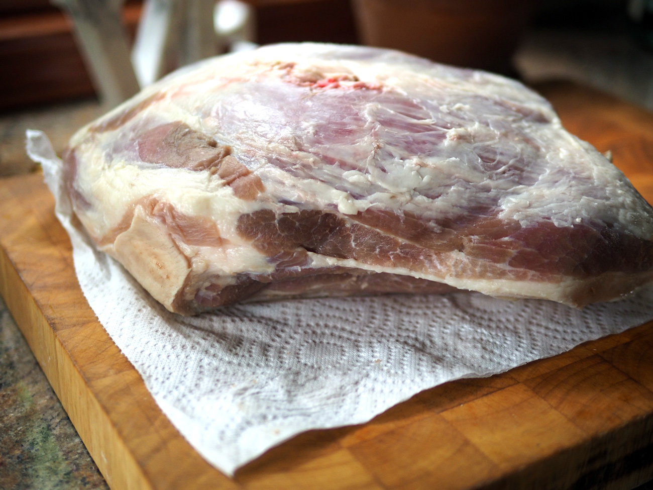 The pork shoulder. Definitely a piece of meat you can lean on.