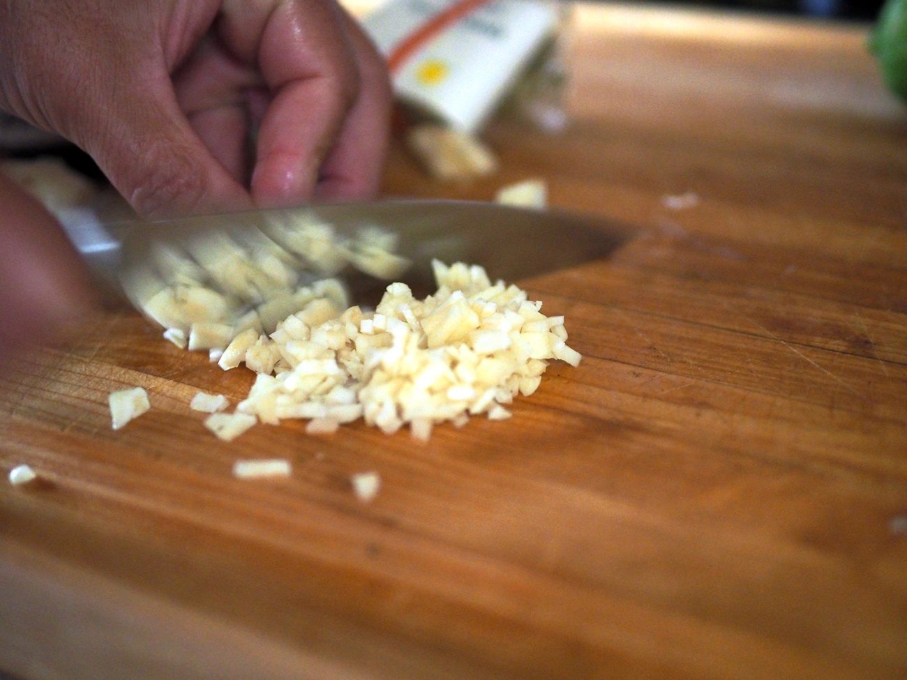We used fresh garlic.