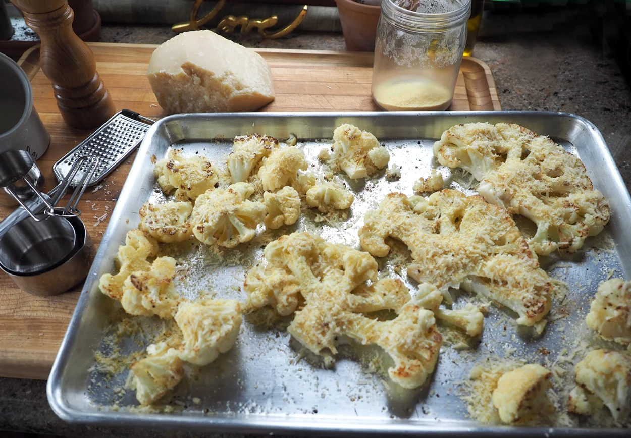 Make sure you coat all the surfaces. You’ll want that crunchy goodness everywhere.
