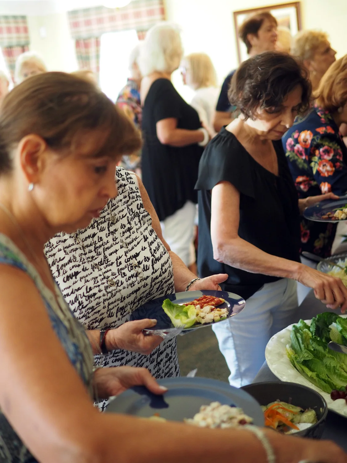 Ladies on the buffet line